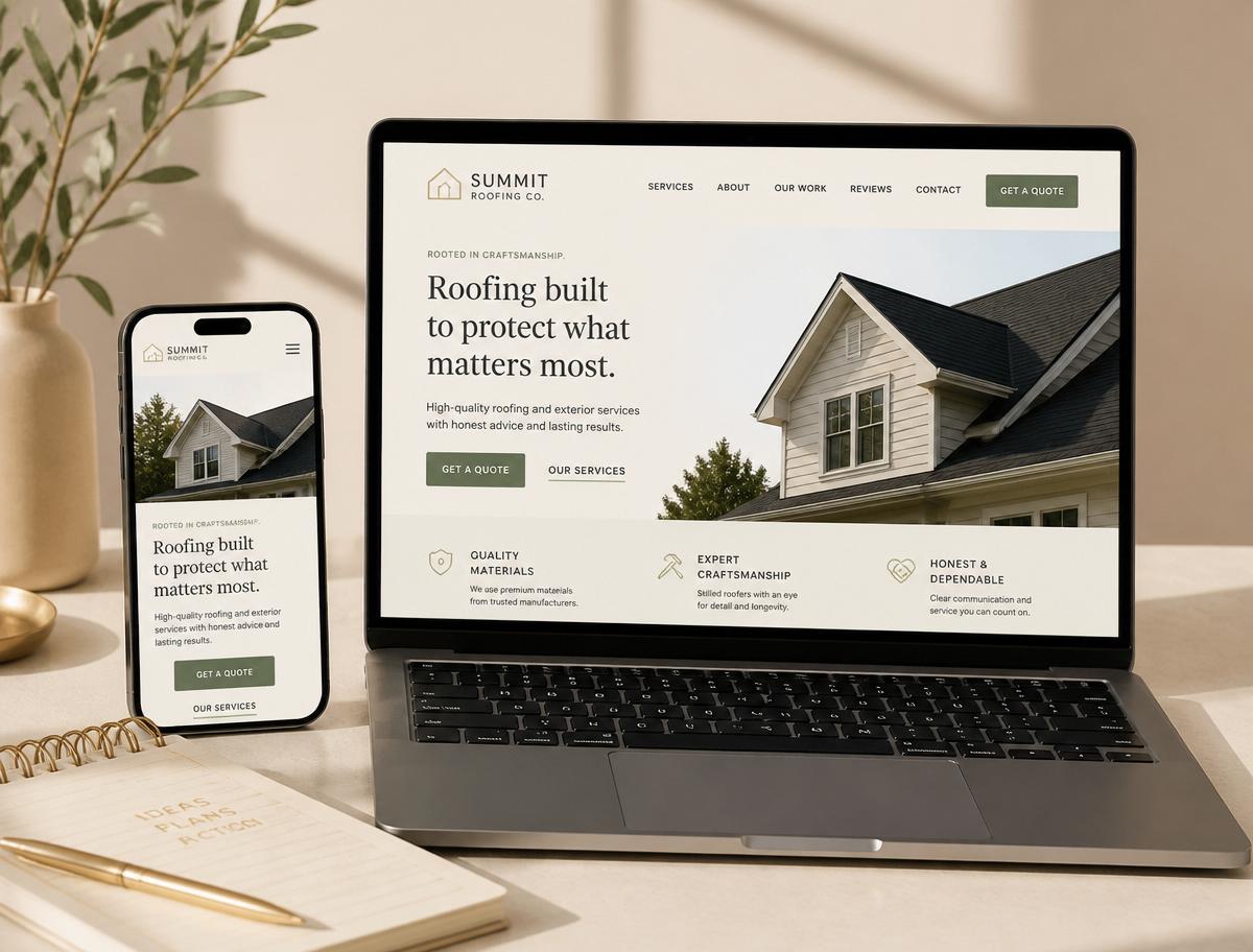 Home Services Contractor — website mockup